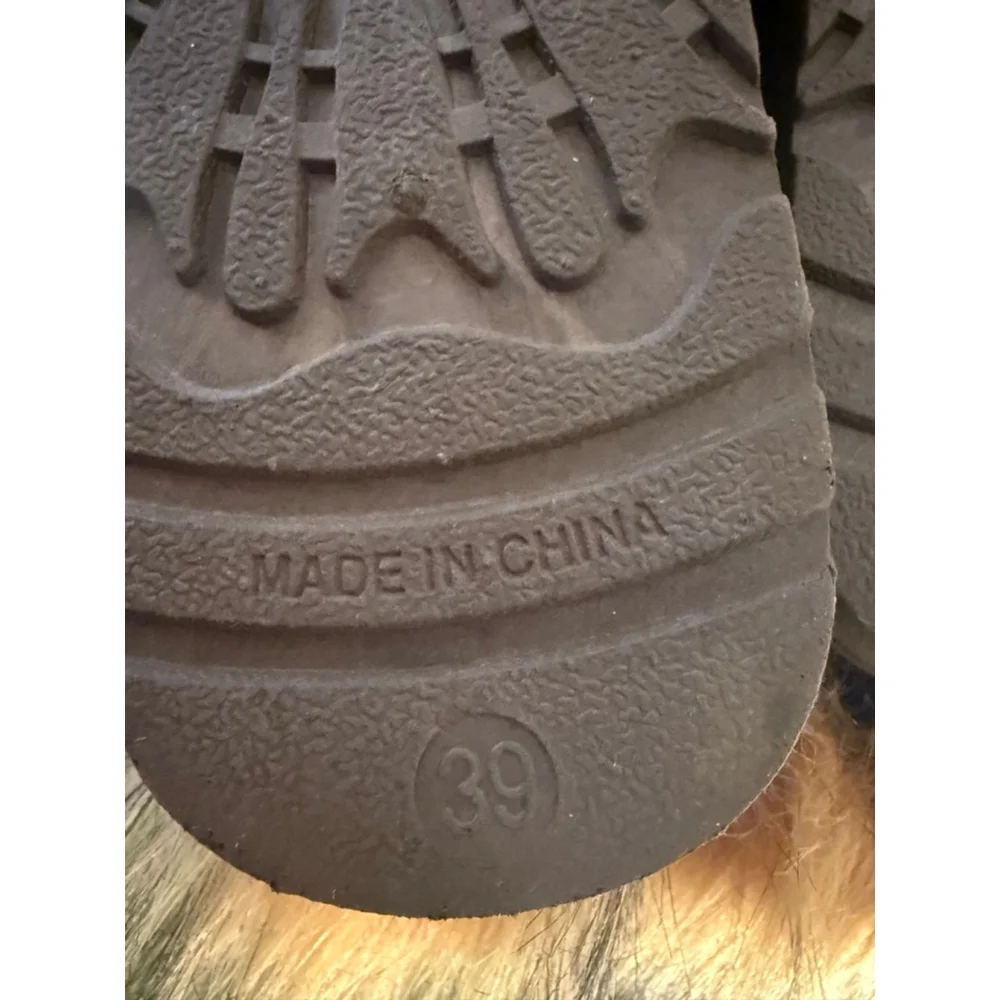 Women's Brown Tan Faux Fur Winter Boots Size 8.5